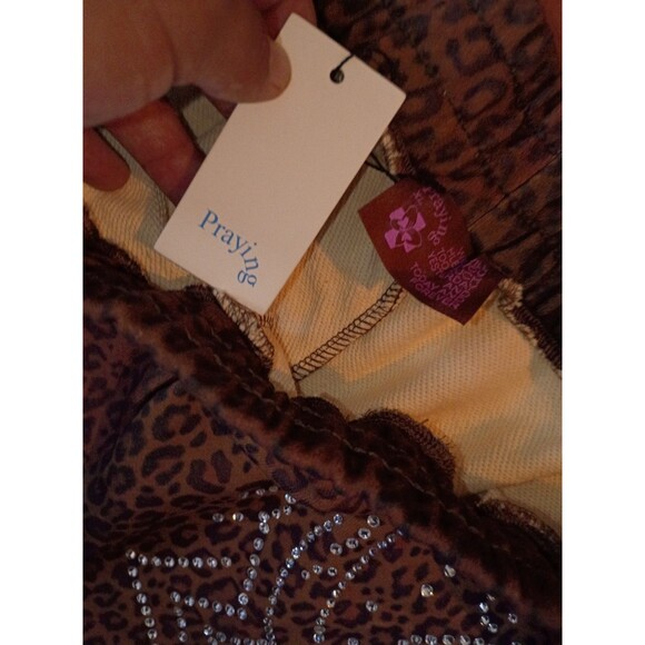 Praying Brown Cheetah Rhinestone Lounge Pants
by Praying main image 4